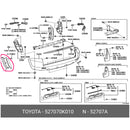 Moldura Friso Parachoque Traseiro Hilux SW4 SRX 2016 2017 2018 2019 2020 Lado MOTORISTA (Esquerdo)