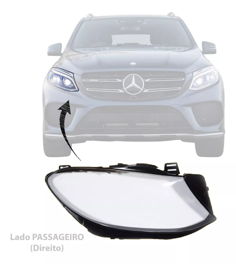 Lente Farol Direito Mercedes Gle Passageiro Direito 2015 2016 2017 2018 2019