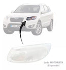 Lente Farol Santa Fé  Motorista Esquerdo 2007 2008 2009 2010 2011 2012 2013