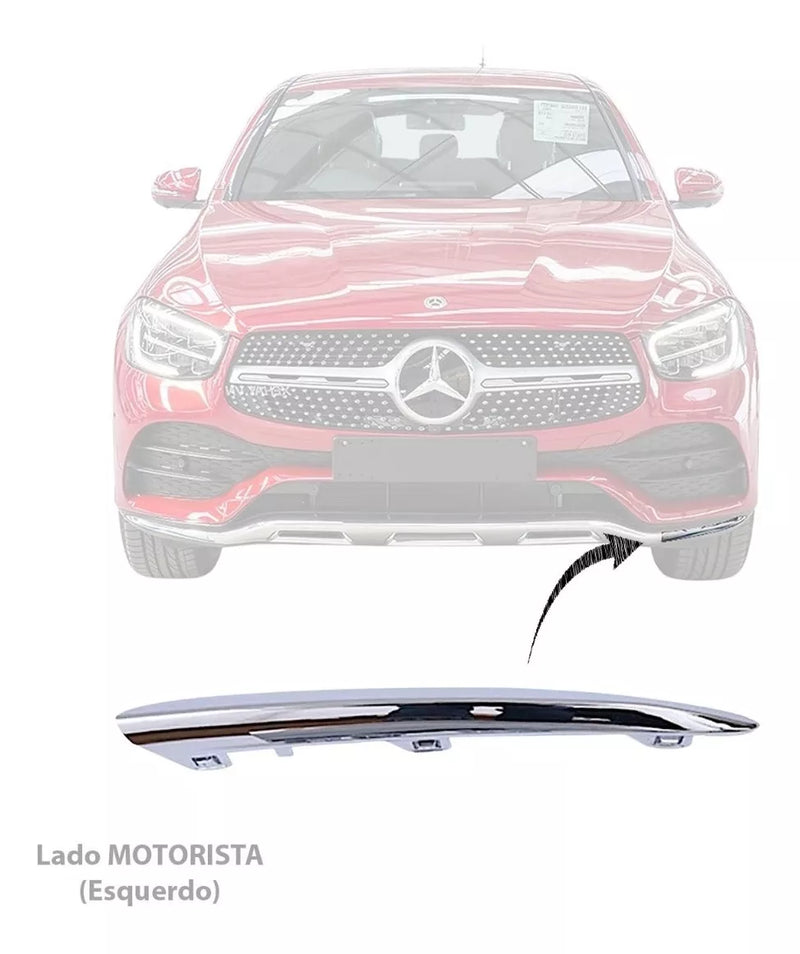 Friso Cromado Parachoque Mercedes Glc 300 Motorista 2020 2021 2022 23