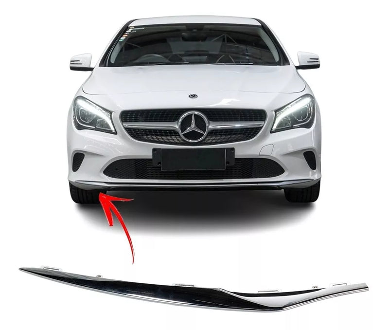 Friso Cromado Parachoque Dianteiro Mercedes Cla 180 200 2017 Passageiro