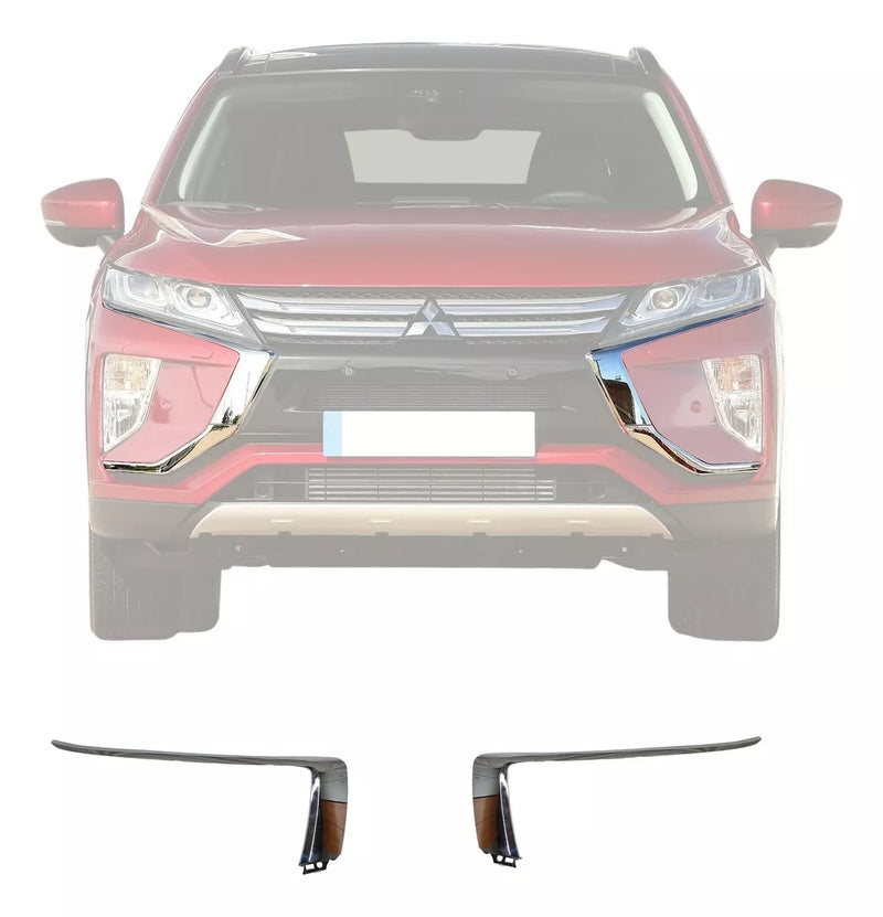 Friso Parachoque Eclipse Cross Superior Cromado 2019 2020 2021
