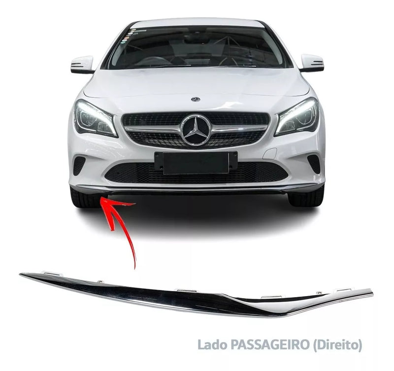 Friso Cromado Parachoque Dianteiro Mercedes Cla 180 200 2017 Passageiro