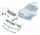 Friso Cromado Parachoque Dianteiro Touareg 2015 2016 2017