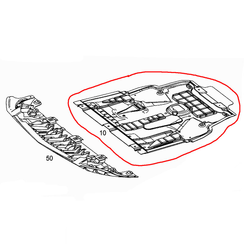 Protetor Do Carter Mercedes GLA 2012 2013 2014 2015 2016 2017 2018 a2465200223 2465200223