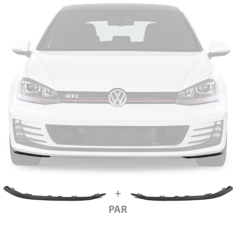 Par Spoiler Dianteiro Golf GTI 2013 2014 2015 2016 2017 2018 Mk7