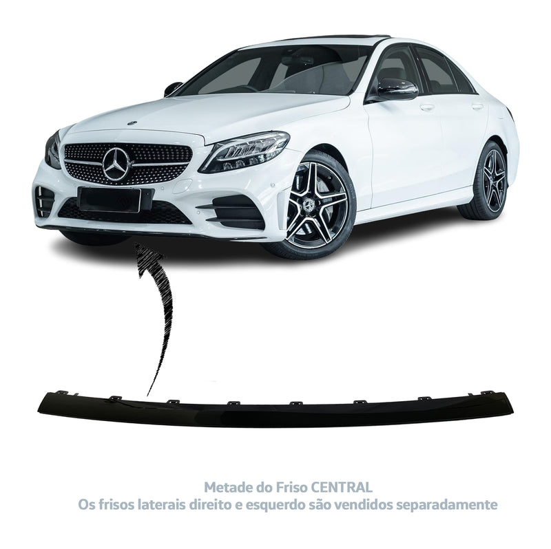 Friso Preto Parachoque Dianteiro Mercedes C180 Sport C300 C43 AMG 2020 2019