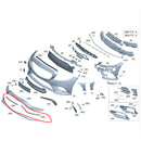 Friso Preto Parachoque Dianteiro Mercedes C180 Sport C300 AMG 2020 2019 a2058859102 2058859102