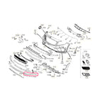 Acabamento Moldura Parachoque Dianteiro Mercedes Gla250 2015 2016 2017 Texturizado