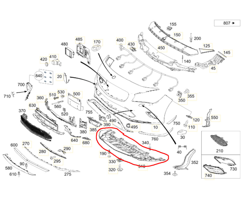 Defletor Inferior Protetor Radiador Mercedes A250 2012 2014 2016 a1768850136 1768850136