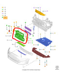 Defletor Radiador do Painel Dianteiro Ford Fusion 2013 2014 2015 2016 AWD ou Hybrid