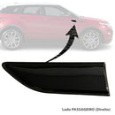 Friso Preto Ponta Paralama Evoque Dynamic Ou Hse 2012 2013 2014 2015 2016 2017 2018 2019 Lado PASSAGEIRO (Direito) Preto Cinza e Prata