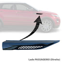 Friso Preto Ponta Paralama Evoque Dynamic Ou Hse 2012 2013 2014 2015 2016 2017 2018 2019 Lado PASSAGEIRO (Direito) Preto Cinza e Prata