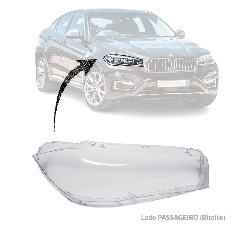 Lente Farol Bmw X6 2015 2016 2017 2018 2019 Direito
