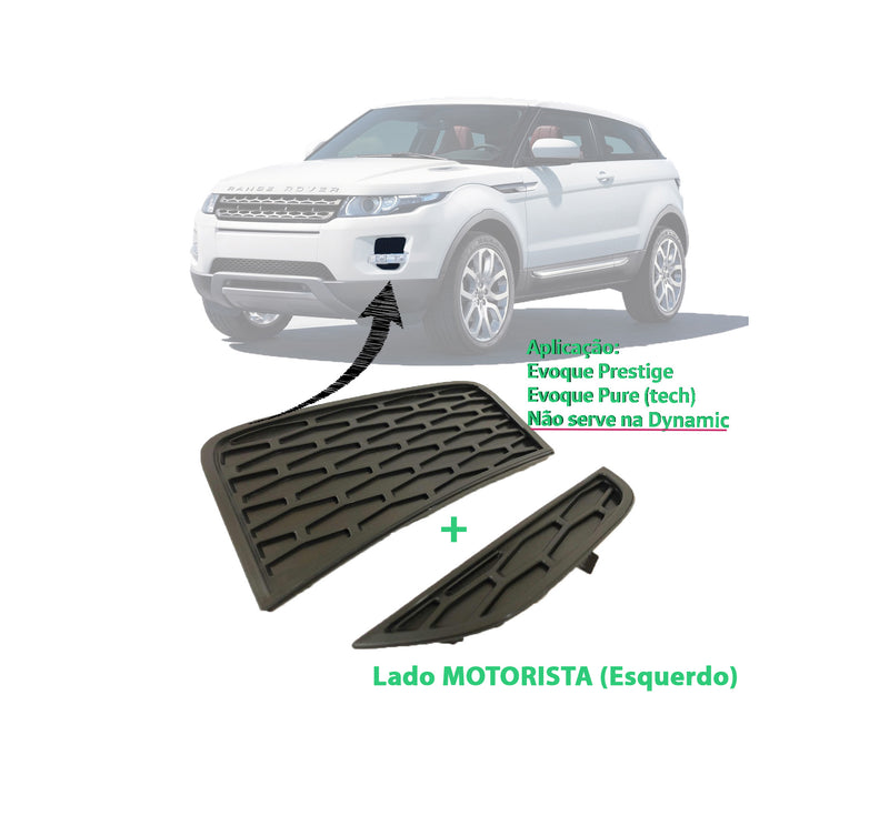 Grade Farol De Neblina Evoque 2012 2013 2014 2015 - Lado Esquerdo do Motorista