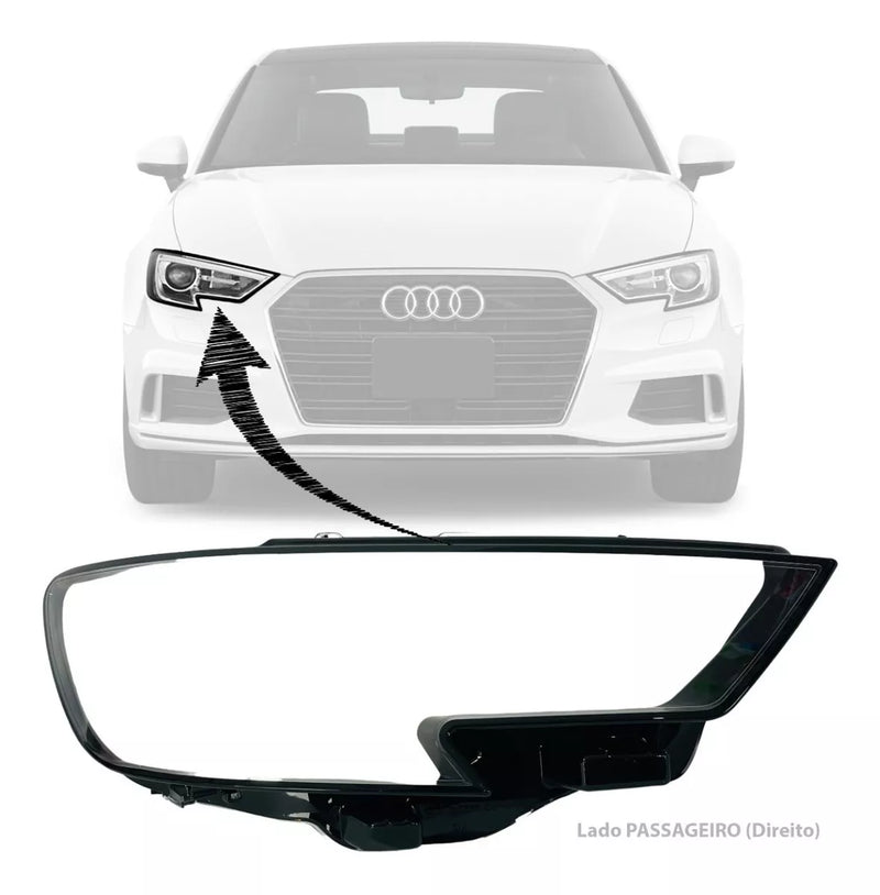 Lente Farol Audi A3 Sedan Hatch 2017 2018 2019 2020 2021 Direito