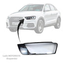 Lente Farol Audi Q3 2016 2017 2018 2019 Lado MOTORISTA (Esquerdo)