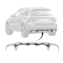 Acabamento Moldura Cromada Parachoque Traseiro Mercedes Glc A2538852325 2538852325