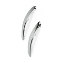 Par de Friso Cromado do Parachoque Dianteiro para Fiat 500 2009 2010