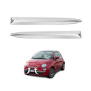 Par de Frisos do Parachoque Dianteiro para Fiat 500 2009 2010 2011 2012 2013 2014 2015 2016 2017