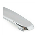 Par de Friso Cromado do Parachoque Dianteiro para Fiat 500 2009 2010