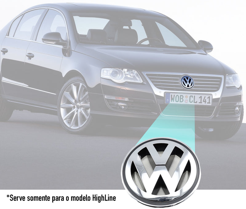 Emblema Logotipo VW Grade Dianteira para Volkswagem Passat e Passat Variant