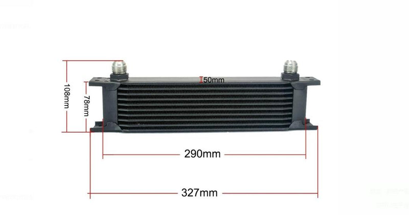 Modificação do carro AN10 refrigerador de óleo britânico radiador de óleo da caixa de velocidades do motor